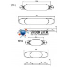 Led Interieur verlichting, rood licht 12V 150 x 25 x 10